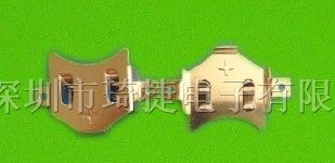 供应五金冲压件磷铜材质CR1225扣式电池扣