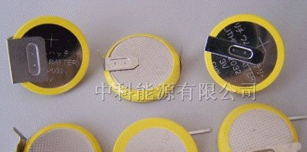 供应锂锰扣式电池\3.0V CR2032带焊脚电池