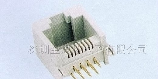 供应金线通讯网络插头、插座RJ45（55-05）