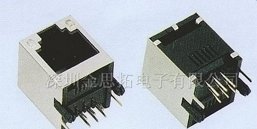 供应金线通讯网络插头、插座RJ45（55-10）