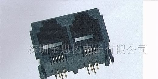供应金线通讯网络插头、插座RJ45（55-08）