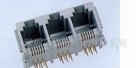 供应金线通讯网络插头、插座RJ45（55-09）