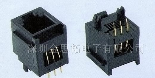 供应金线通讯网络插头、插座RJ45、RJ11（52-14）