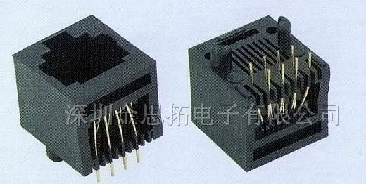 供应金线通讯网络插头、插座RJ45、RJ11(52-11)