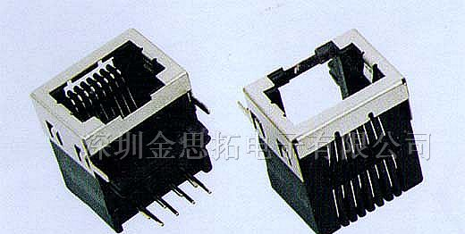供应金线通讯网络插头、插座RJ45、RJ11（53-05）