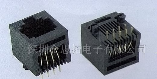 供应金线通讯网络插头、插座RJ45、RJ11(52-10)