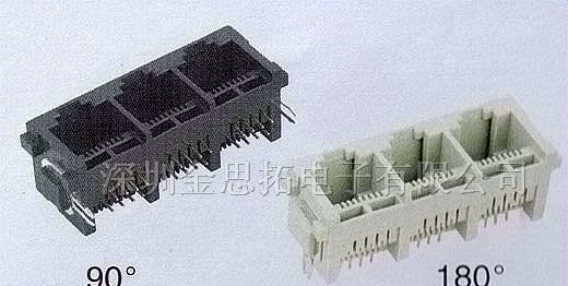 供应金线通讯网络插头、插座RJ45、RJ11（52-54）