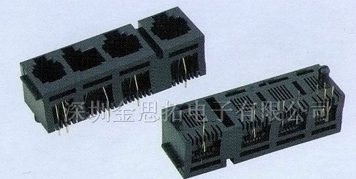 供应金线通讯网络插头、插座RJ45、RJ11(52-12)