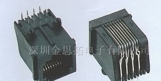 供应金线通讯网络插头、插座RJ45、RJ11(57-04)