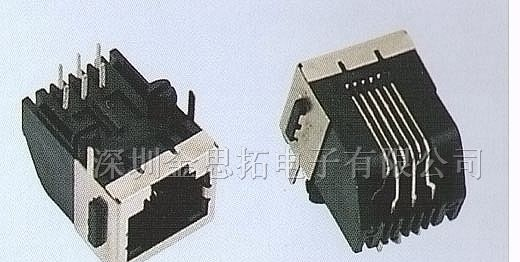 供应金线通讯网络插头、插座RJ45、RJ11(57-23)