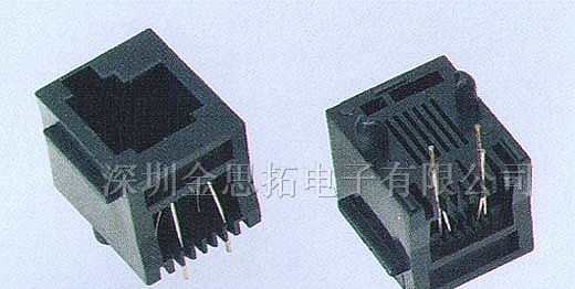 供应金线通讯网络插头、插座RJ45、RJ11(51-06)