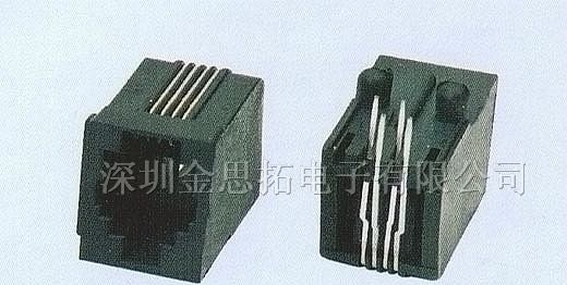 供应金线通讯网络插头、插座RJ45、RJ11(57-02)