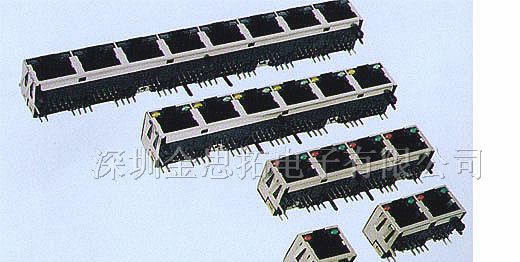 供应金线通讯网络插头、插座RJ45、RJ11(56-31)