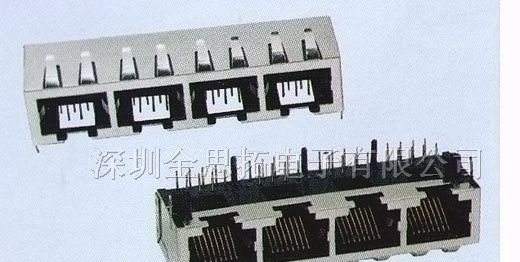 供应金线通讯网络插头、插座RJ45、RJ11(56-23)