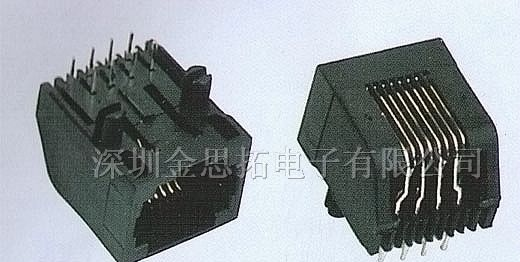 供应金线通讯网络插头、插座RJ45、RJ11(57-24)