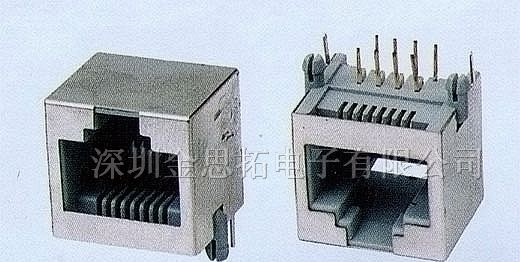 供应金线通讯网络插头、插座RJ45、RJ11(55-11)