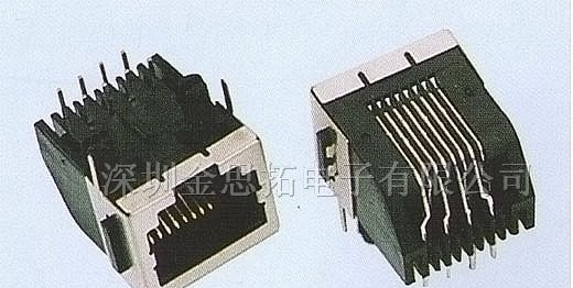 供应金线通讯网络插头、插座RJ45、RJ11(57-25)
