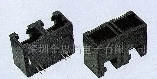 供应金线通讯网络插头、插座RJ45、RJ11(53-33)