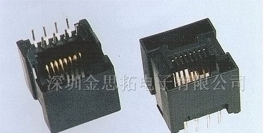 供应金线通讯网络插头、插座RJ45、RJ11(58-02)