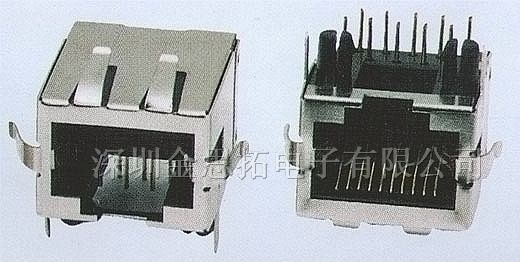 供应金线通讯网络插头、插座RJ45、RJ11(56-21)