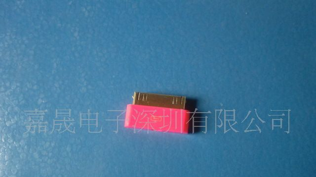 iPod强进强出超薄红色小方壳手机插头连接器
