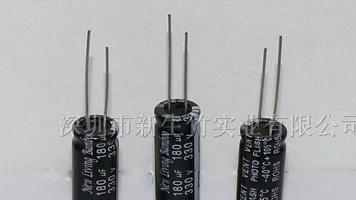 供应相机闪光灯专用电容器高压电解电容180UF/330V