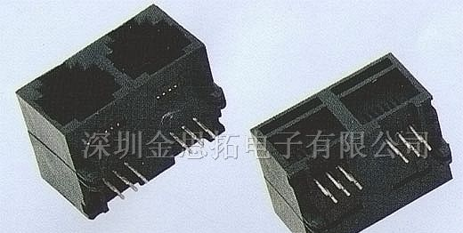 供应金线通讯网络插头、插座RJ45、RJ11(55-13)