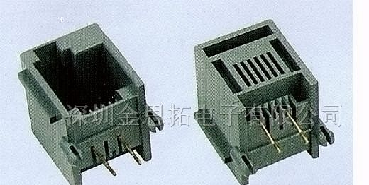 供应金线通讯网络插头、插座RJ45、RJ11(55-35)