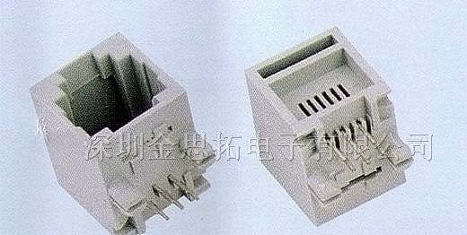供应金线通讯网络插头、插座RJ45、RJ11(55-12)