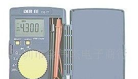 台湾得益DEREE袋装迷你数字万用表DE17/DE-17