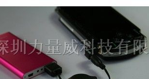 供应1000容量铝制品移动电源锂电池 移动电源