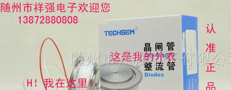 供应TECHSEM牌Y76KKG/3000A中频炉用可控硅晶闸管