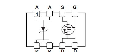 供应P沟道MOSFET+肖特基二极管MF5853C