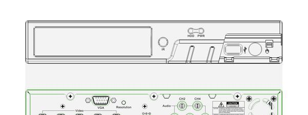 4CH 嵌入DVR(硬盘录像机)32824EA