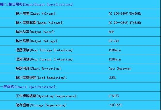 12V 5A笔记本电源 液晶电视电源(图)