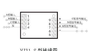 三相交流电压隔离传感器/变送器（无源）