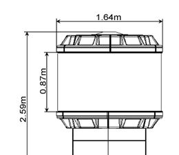 供应室内型360度DS1508全彩LED环场显示屏