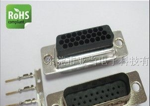 供应HDB连接器 D-SUB 26P三排公头打端式