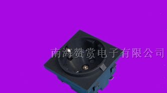 供应AC插座  电源转换工业插座2号欧式座