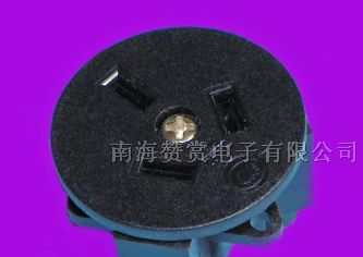 供应AC插座 电源转换工业插座 圆国标座