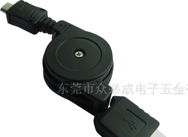 充电器伸缩线，USB AM TO Micro 5P充电器伸缩线