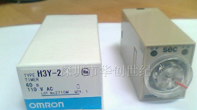 深圳总代欧姆龙Omron时间继电器H3Y-2-60S-110V