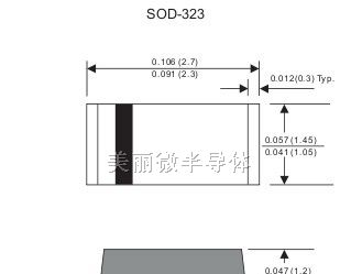 供应 1.5A SOD-323封装低压降肖特基二极管
