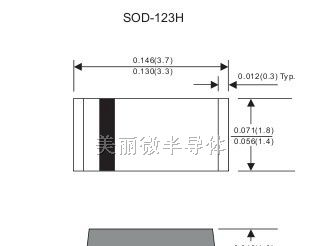 供应 2.0A SOD-123H封装 低压降肖特基二极管
