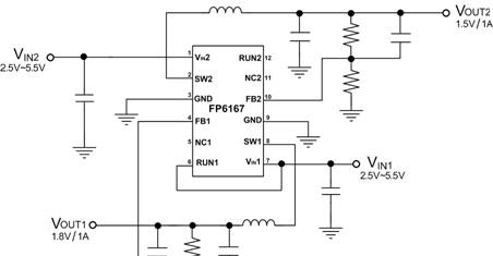 代理移动电源IC-FP6167