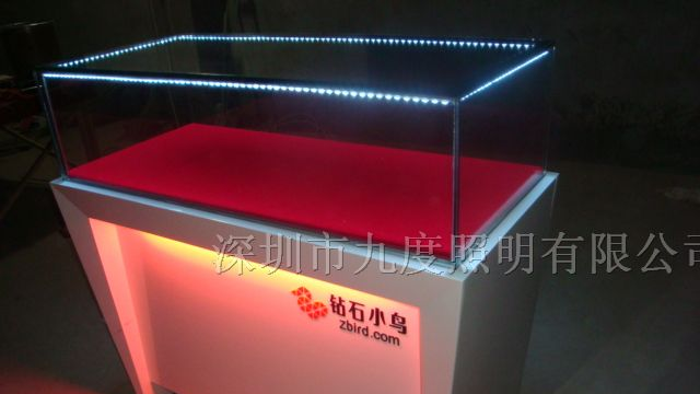 供应室内黄金玉器展示柜台LED珠宝灯条