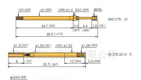 供应汽車測試針，弹簧探针，开关探针，ICT探针