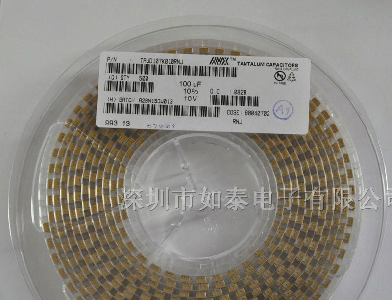 供应贴片钽电容TAJD107M010RNJ