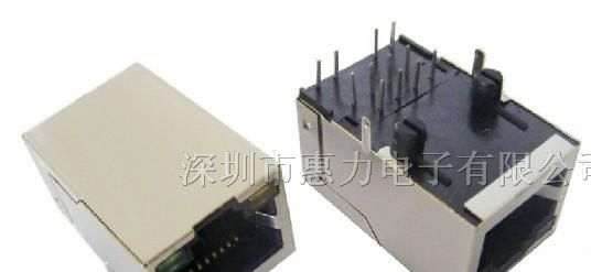 供应1英寸百兆滤波器RJ45连接器