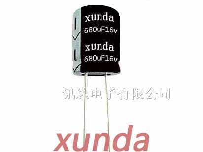 680uf16v|XUNDA供应CD288 高频低阻|直插铝电解电容